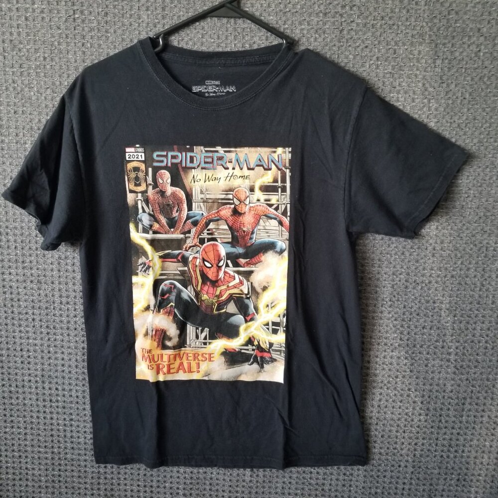 Spiderman No Way Home Black T Shirt M